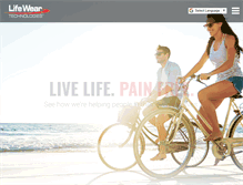 Tablet Screenshot of lifeweartechnologies.com